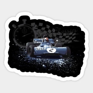 Retro Formula 1 T-Shirt - Tyrrell Cevert Design Sticker